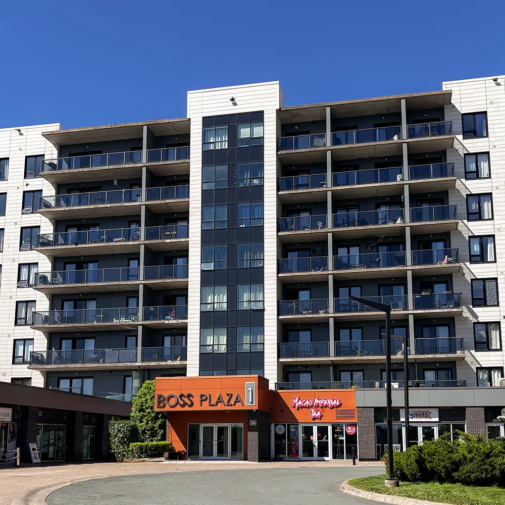 Boss Plaza, Halifax, Nova Scotia Boss Plaza residential and commercial development associated with Navid Saberi